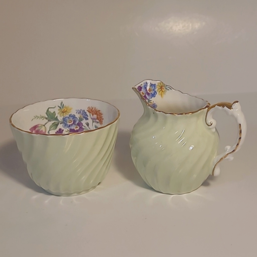 Aynsley Creamer and Sugar Bowl